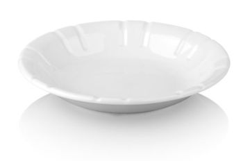 Тарелка рифленая 18,5 см, 250 мл, поликарбонат белый