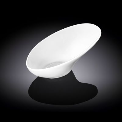 Салатник для комплимента 50 мл. 115*70 мм. h=25/55 мм. скошенный край Wilmax /6/72/