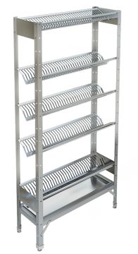 Стеллаж для сушки посуды ТЕХНО-ТТ СТР-625/903 (на 175 тарелок) нерж