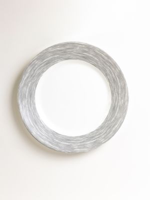 Тарелка d=254 мм. серый край Браш /1/6/24/