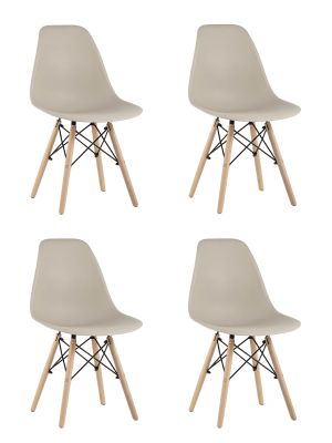 Стул Eames Style DSW бежевый x4