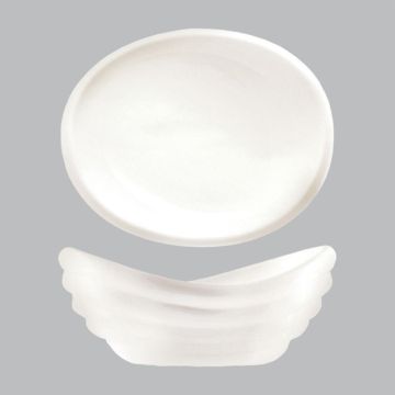 Салатник 900 мл 27,5*23 см h11,7/8,5 см овальный Wave белый фарфор P.L. Proff Cuisine [1]