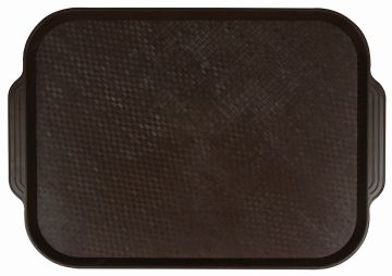 Поднос столовый из полистирола 450х355 мм темно-коричневый [1730]