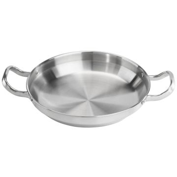 Сковорода для подачи 23 см h5,2 см 1600 мл круглая нерж. 2 ручки P.L. Proff Cuisine