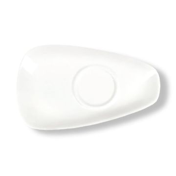 Блюдце для соусника арт. 81200082 Asymmetry 18*9 см белое фарфор P.L. Proff Cuisine [1]