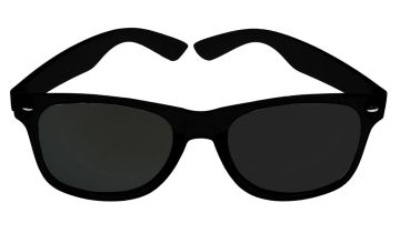 Очки солнцезащитные UV400 фактор, чёрные