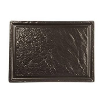 Блюдо прямоугольное 33*24 см h1,7 см для стейка Black Raw Stellar P.L. Proff Cuisine [1]