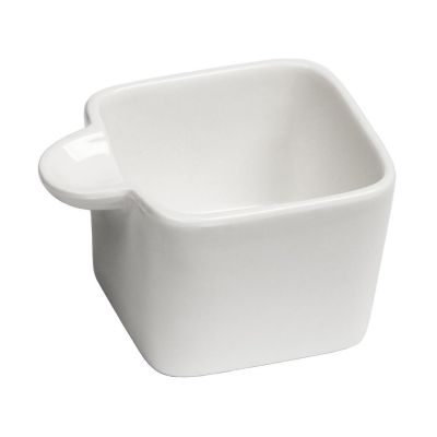 Соусник  70 мл 7,5*6 см h4,5 см Mini Mix прямоуг. с ручкой белый фарфор P.L. Proff Cuisine [6]