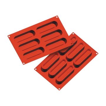 Форма кондитерская "Савоярди" 20 ячеек 60*25 мм, h 23 мм силикон (30*17,5 см) P.L.