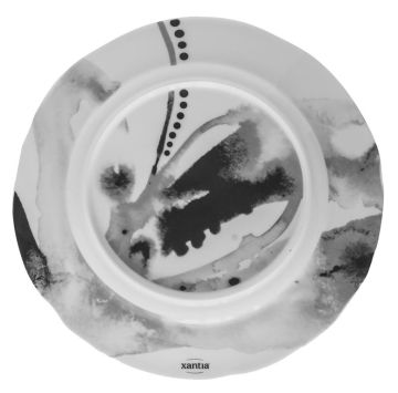 Тарелка Juno D 19.5 см серая, шпатовый фарфор