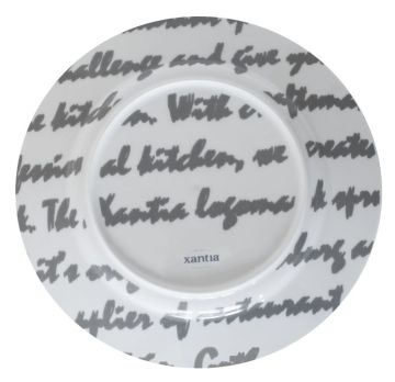 Тарелка Mars D 28 см серая, шпатовый фарфор