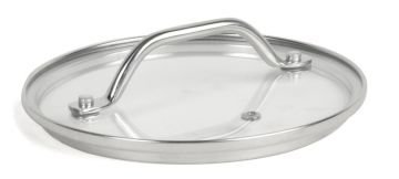 Крышка D 18 см, нержавеющая сталь и стекло