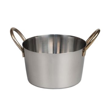 Емкость для подачи закусок/снэков 380 мл d 10/8,2 см h6,1 см 2 ручки Antique нерж. P.L.