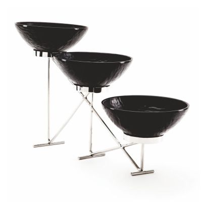 Подставка фуршетная стойка 65*12*33 см нерж. + 3 салатника меламин P.L.Hotelware