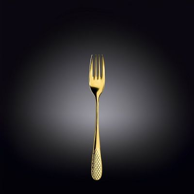 Вилка столовая Джулия Голд 18/10  3,5 мм 19 см. Wilmax /1/12/24/144/