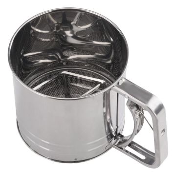 Сито  12,2 см кружка h12,4 см с механизмом нерж. мелкая сетка P.L. Proff Cuisine