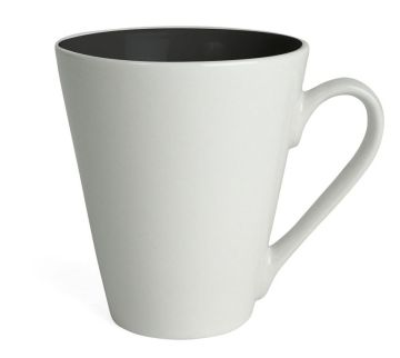 Кружка Attila 200 мл белая/чёрная, керамика