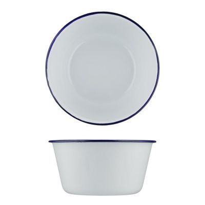 Салатник 1500 мл d 18,6 см h9,4 см Blue Rim эмалированая сталь SUNNEX [1]