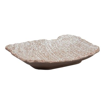 Блюдо прямоугольное 26*20 см h4,3 см Brown Crush Untouched Taiga P.L. Proff Cuisine [1]