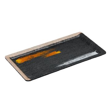 Блюдо 27,5*14,4*1,9 см прямоуг. пластик меламин Dark Texture "Паназия" P.L. Proff Cuisine