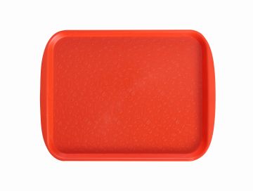 Поднос столовый 415х305 мм с ручками оранжевый
