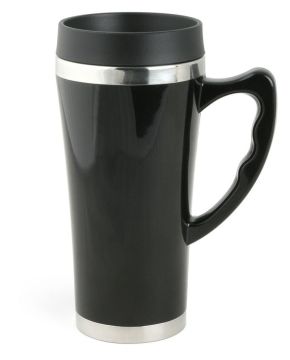 Термокружка  0.4 л черная, металл и пластик