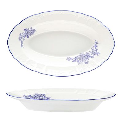 Блюдо овальное 25,5*15,8 см h3,8 см 250 мл глубокое Sea Flower P.L. Proff Cuisine [1]