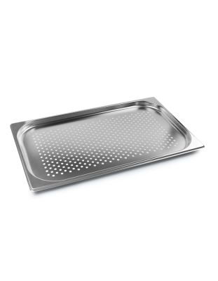 Гастроемкость 1/1 h= 20 мм. 2,5 л. нерж. перфорир. d=6 мм. MGsteel /1/6/