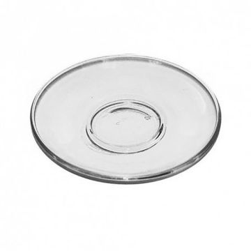 Блюдце для чашки "Гламур" стекло d 13,2 см h0,2 см ОСЗ [24]