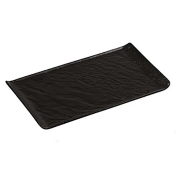 Блюдо прямоугольное 26*13 см h1,6 см с бортами Side Up2 Black Raw Stellar P.L. Proff Cuisine [4]