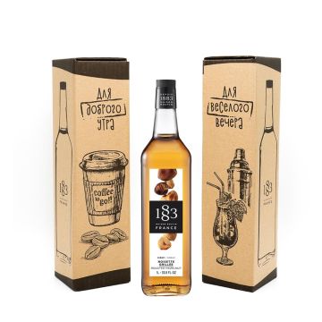 Сироп Жареный фундук 1л в фирменной коробке 1883 Maison Routin