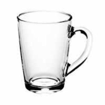 Кружка 300 мл прозрачная "Капучино" стекло d 8 см h11,2 см ОСЗ [20]