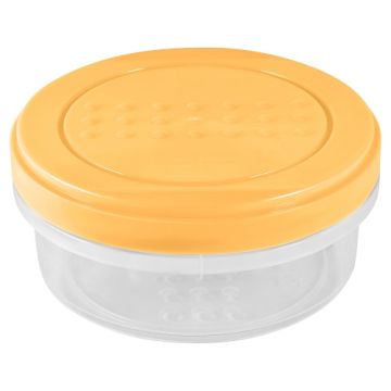 Банка для сыпучих прод.  350 мл. d=115 мм. h=52 мм. светло-бежевый п/п /1/14/