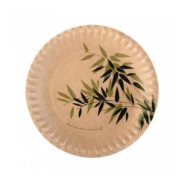 Тарелка Feel Green 23 см, картон, 100 шт, Garcia de PouИспания