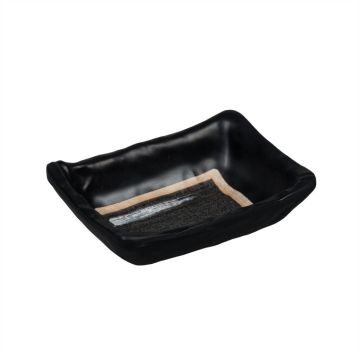 Соусник  70 мл 9,3*6,9 см h3 см прямоуг. пластик меламин Dark Texture "Паназия" P.L. Proff Cuisine