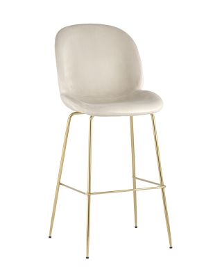 Стул барный Beetle со спинкой бежевый