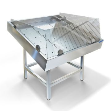 Стол-витрина нейтральная СП-601/1100 для рыбы на льду