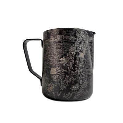 Питчер молочник 600 мл "Black Pattern" Coffee Classic Color d 9,3 см h11,2 см черный нерж. Barbossa