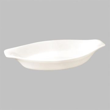 Блюдо овальное 21,5*11,5 см с ручками белое фарфор P.L. Proff Cuisine [9]