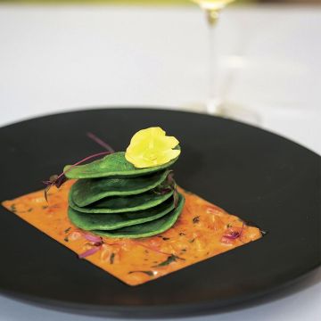 Тарелка 29*28 см овальная с прямоуг. центром 15*11 см Black фарфор P.L. Proff Cuisine [1]