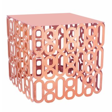Подставка фуршетная стойка 25,5*25,5 см h25,5 см квадрат Copper перфорация металл P.L. Hotelware