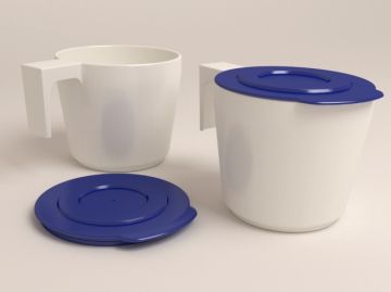 Кружка 200 мл без крышки, поликарбонат белый