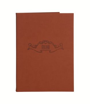 Папка для меню 250х320 мм Soft-touch, цвет: светло-коричневый