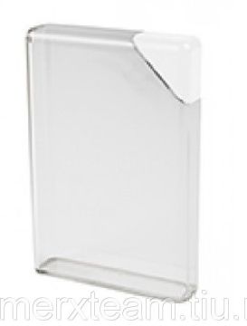 Фляга для воды 375 мл плоская белая, пластик