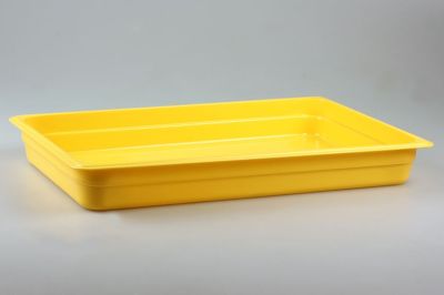 Гастроемкость 1/1 h= 65 мм. 530*325 мм. 8,5 л. п/п желтая /1/7/