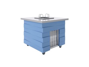 Салат-бар под диспенсеры тарелок Luxstahl СБД-1000 Premium