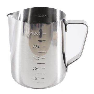 Питчер молочник 600 мл Latte Pro d 9,3 см h11,3 см нерж. с мерн. риск. P.L.- Barbossa