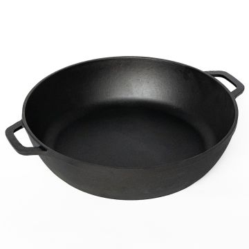 Сковорода d=28 см. h=6 см. 4 л. чугун с 2 ручками /1/4/