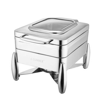 Мармит 4,5 л 1/2*65 с откидной крышкой и окном SUNNEX