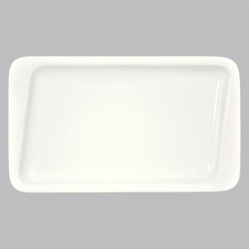 Блюдо прямоугольное 36*21 см со смещенным дном белое фарфор P.L. Proff Cuisine [1]